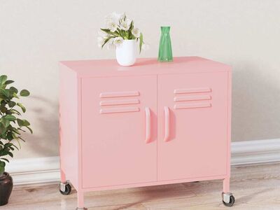 vidaXL hoiukapp, roosa, 60x35x56 cm, teras