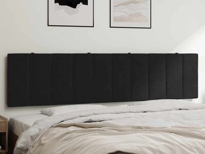 vidaXL voodipeatsi padi Hanko, must, 200 cm, samet