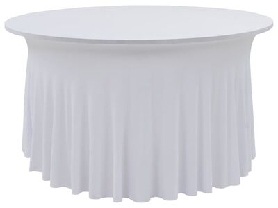 vidaXL 2 tk venivad lauakatted, 150 x 74 cm, valge