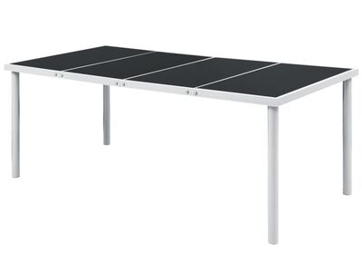 vidaXL aialaud 190 x 90 x 74 cm must, teras