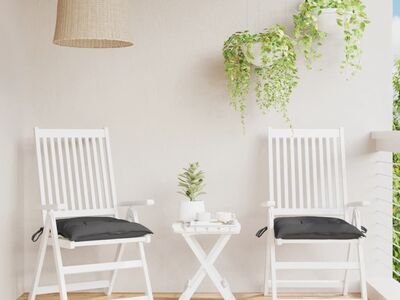vidaXL tooli istmepadjad 2 tk antratsiithall 40 x 40 x 7 cm kangas