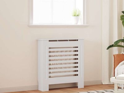 vidaXL MDF radiaatorikate, valge, 78 cm