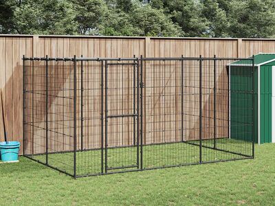vidaXL koeraaedik katusega, teras, 7,26 m²