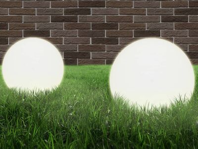 vidaXL LED-lambid, 2 tk, kera, 40 cm, PMMA