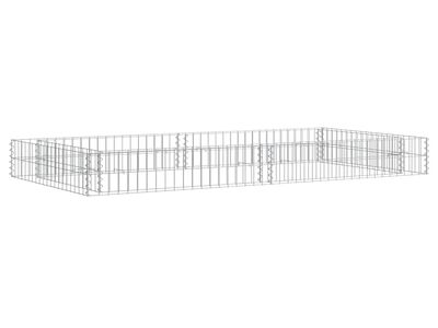 vidaXL gabioon-taimelava, tsingitud teras, 200 x 100 x 20 cm