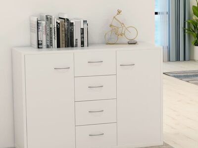 vidaXL puhvetkapp valge 88 x 30 x 65 cm, tehispuit