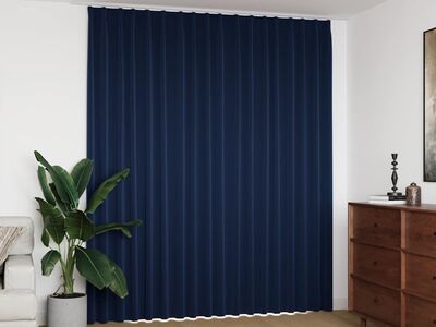 vidaXL pimendav kardin konksudega, sinine, 290 x 245 cm