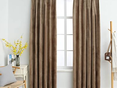 vidaXL pimendavad kardinad 2 tk konksudega, samet, beež, 140 x 225 cm