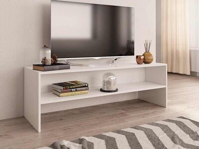 vidaXL telerikapp, valge, 120 x 40 x 40 cm, tehispuit