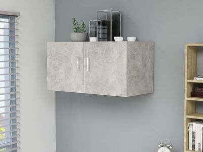 vidaXL seinakapp, betoonhall, 80 x 39 x 40 cm, tehispuit