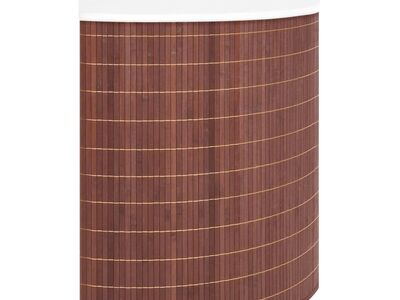 vidaXL bambusest nurga pesukorv, pruun 60 l