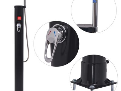 vidaXL päikesedušš 8 l PVC teras