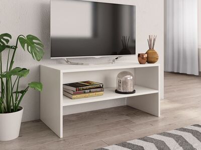 vidaXL telerikapp, valge, 80 x 40 x 40 cm, tehispuit