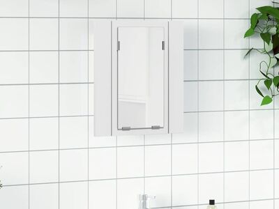 vidaXL LED-peeglikapp valge 40x12x45 cm, akrüül