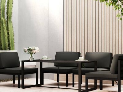 vidaXL õue söögilaud, antratsiithall, 120x60x66 cm alumiinium