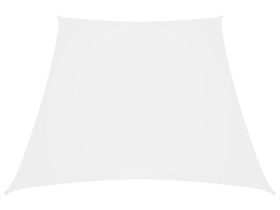 vidaXL oxford-kangast päikesepuri trapets, 2/4x3 m m valge