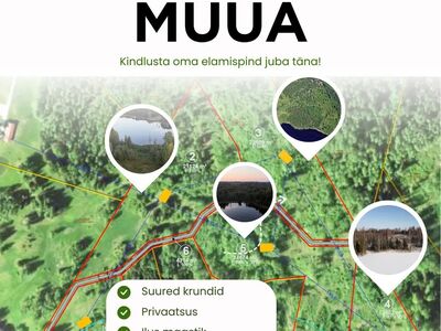 Kaurujärve ääres kinnistud – loo oma kodu!