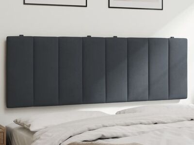 vidaXL voodipeatsi padi Hanko, tumehall, 140 cm, samet