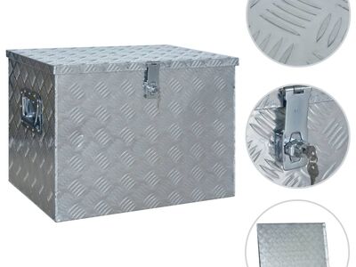 vidaXL alumiiniumist kast 610 x 430 x 455 mm, hõbedane