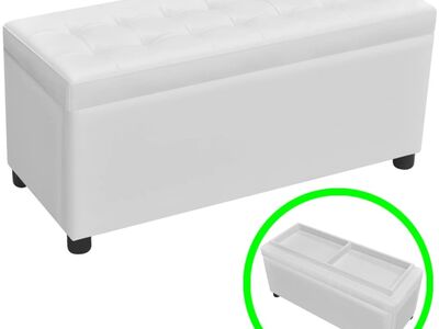 vidaXL hoiutumba, kunstnahast, valge