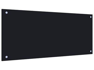 vidaXL köögi pritsmekaitse, must, 90 x 40 cm, karastatud klaas