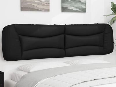 vidaXL voodipeatsi padi Hvar, must, 200 cm, kunstnahk