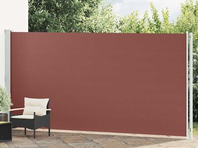 vidaXL lahtitõmmatav terrassi külgsein, 200 x 600 cm, pruun