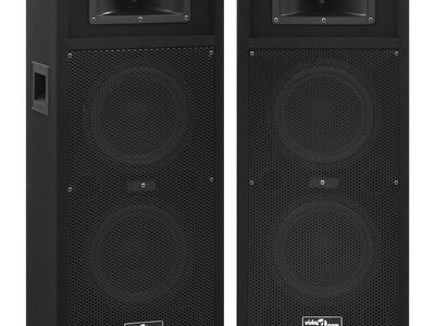 vidaXL professionaalsed HiFi lavakõlarid 2 tk, 1000 W, must