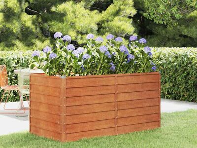 vidaXL taimekast, rooste, 160x80x77 cm, Corten-teras