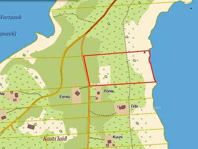 Rannamaa merepiiriga ca 110 meetrit