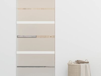 vidaXL lükanduks, pehmed piirajad, ESG-klaas ja alumiinium 90 x 205 cm
