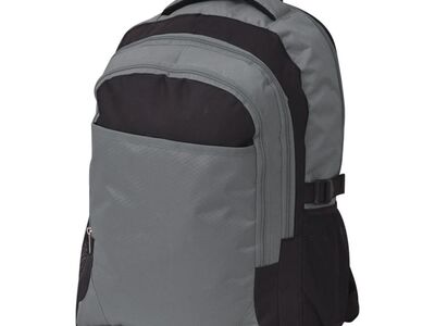 vidaXL seljakott 40 l, must ja hall
