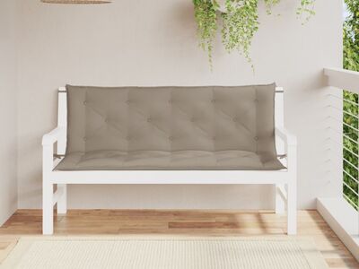 vidaXL aiapingi istmepadjad 2 tk, pruunikashall, 150x50x7 cm