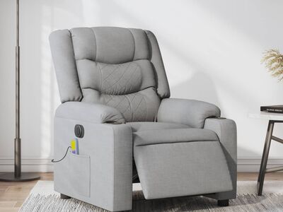 vidaXL elektriline massaažitool, helehall, kangas