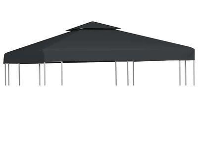 vidaXL varikatuse asenduskate 310 g / m², tumehall, 3 x 3 m