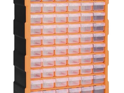 vidaXL mitme sahtliga organiseerija 60 sahtliga 38 x 16 x 47,5 cm