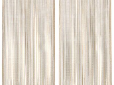 vidaXL nöörkardinad 2 tk, 140 x 250 cm, beež