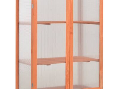 vidaXL kasvuhoone puidust 75x47x109 cm