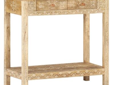 vidaXL konsoollaud, 80x35x74 cm, toekas mangopuit