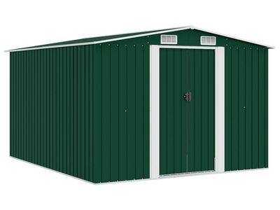 vidaXL aiakuur 257 x 298 x 178 cm metallist, roheline