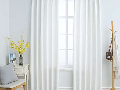 vidaXL pimendavad kardinad konksudega 2 tk, koltunud valge, 140x245 cm