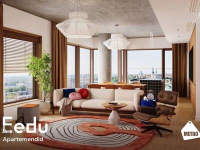 2-toaline, 54 m², rõdu ja õhtupäikesega linnavaade