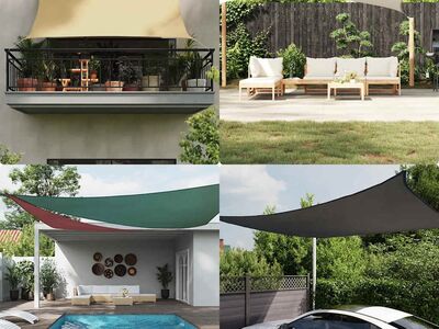 vidaXL oxford-kangast päikesepuri, kandiline, 3,6 x 3,6 m, antratsiit