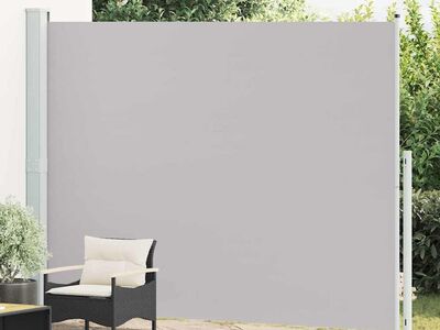 vidaXL lahtitõmmatav terrassi külgsein, 220 x 314 cm, hall