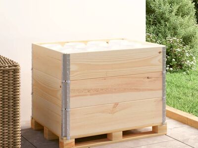 vidaXL kaubaaluste ääred 3 tk 60 x 80 cm toekas männipuit