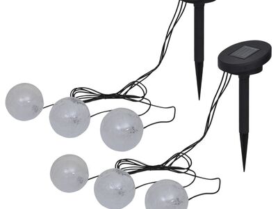 vidaXL ujuvlambid 6 tk, LED, tiiki ja basseini