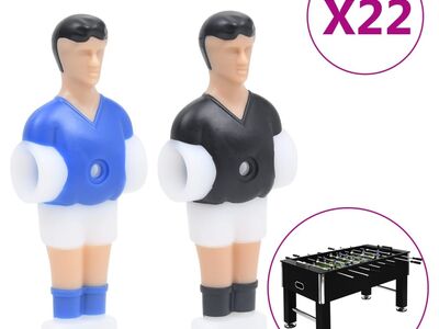 vidaXL lauajalgpalli mängijad 12,7 mm vardale, 22 tk