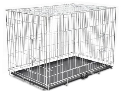 Kokkupandav metallist puur koerale, XXL