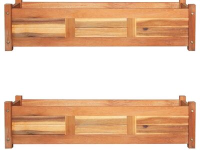 vidaXL taimelava, 2 tk, 100 x 30 x 25 cm, akaatsiapuu
