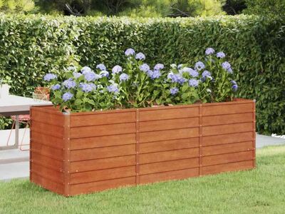 vidaXL taimekast, rooste, 240x80x77 cm, Corten-teras